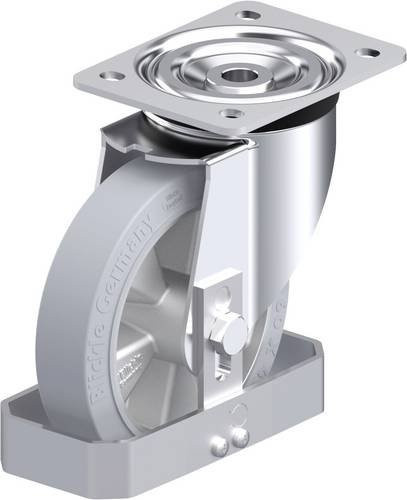 Blickle L-ALEV 161K-SG-FS Stahlblech-Lenkrolle in Grau mit 160 mm Rad-Durchmesser und 300 kg Tragfähigkeit - Bild 1