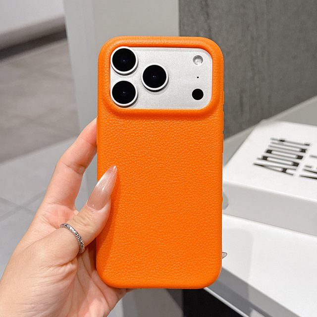 Luxuriöse Business-Handyhülle mit Ledertextur für Apple iPhone 17 Pro Max, 17 Air, 16, 15, 14 Plus, 13, 12, 11 Pro Max in Rot – Weiche, stoßfeste TPU-Schutzhülle - Bild 1