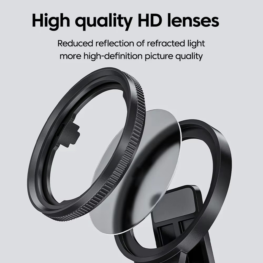 TUNEDEE Universeller 52-mm-CPL-Kameraobjektivfilter mit Clip als Polarisator und Antireflexionsfilter in Schwarz für iPhone und Samsung - Bild 5
