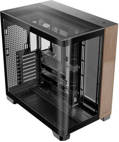 Antec Constellation C8 Curve Wood Full-Tower Gehäuse in Schwarz und Braun mit E-ATX Unterstützung und Glasfenster - Bild 1