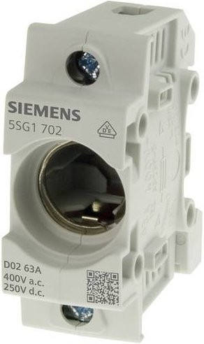 Siemens 5SG1702 Sicherungssockel aus Kunststoff in Weiß, 15 Stück - Bild 1