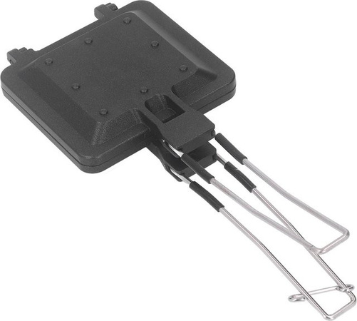 Fishine Sandwichmaker faltbar und tragbar, antihaftbeschichtete Presspfanne für Zuhause und Camping, Schwarz