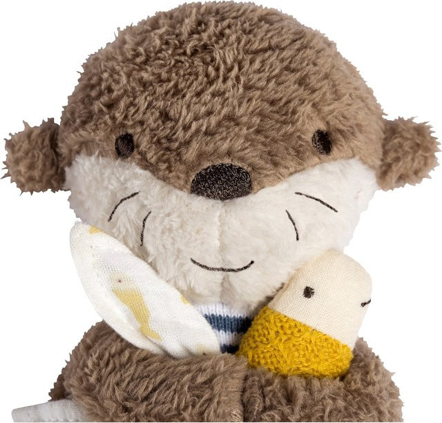 Fehn Kirschkernkissen Otter Theo als Kühl- und Wärmetier in Braun, Blau und Multicolour - Bild 1