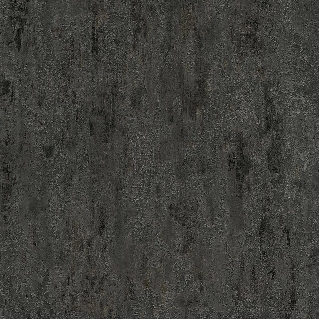 Profhome Tapete Uni glänzend Schwarz Silber Grau Non-Woven, Breite: 0,53 m, Länge: 10,05 m - Bild 1