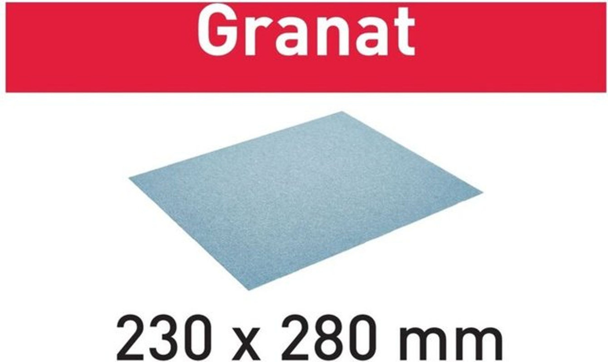 Festool Handschleifpapier Universal Körnung 400 Blau, 10 Stück, B: 28,0 cm x L: 23,0 cm - Bild 2