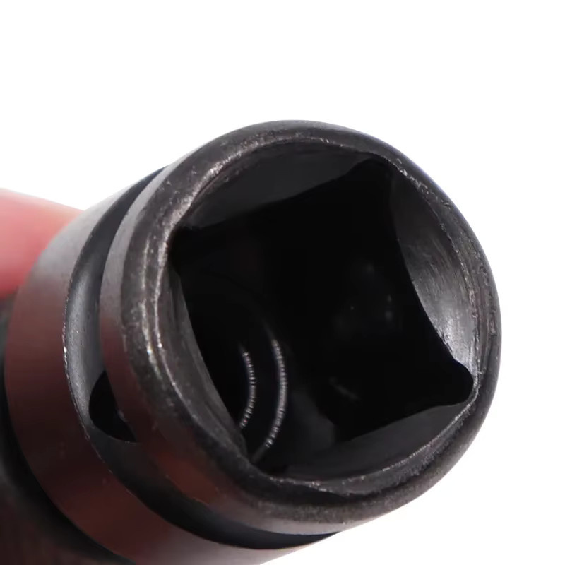 Adapter Set für Schlagschrauber von 1/2 Zoll auf 1/4 Zoll Hex Ratsche Buchse in Schwarz - Bild 4