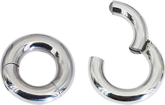 StrideBox Piercingring Titan, Silber, Unisex, 10 mm - Bild 1