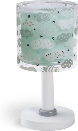 Dalber Kinder Nachttischlampe Wolke in Grün und Transparent für das Kinderzimmer