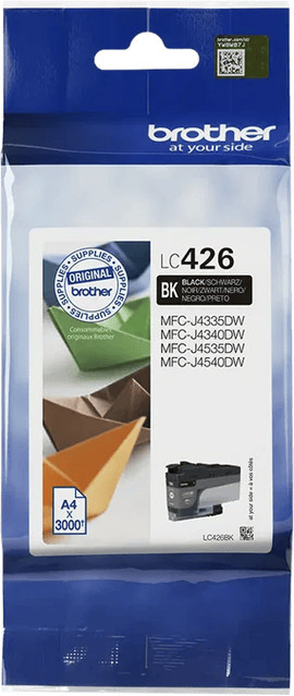 Brother LC-426 Tintenpatrone Schwarz für Inkjet-Drucker MFC-J4335DW, MFC-J4340DW, MFC-J4540DW und MFC-J4540DWXL - Bild 1