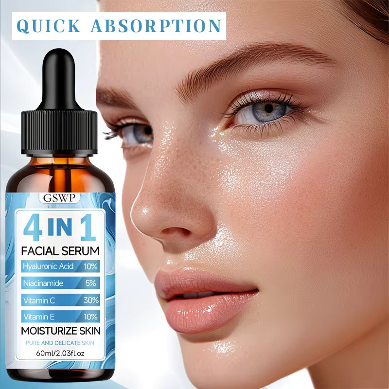 GSWP 4-in-1 Gesichtsserum und Creme Set, Hyaluronsäure, Niacinamid, 60ml + 70g - Bild 2