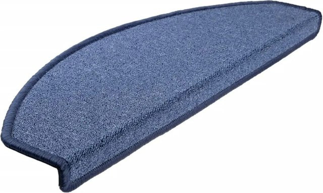 vidaXL Treppenmatten Blau, 15 Stück, selbstklebend und rutschfest, B/T/H: 65 x 24 x 4 cm - Bild 1