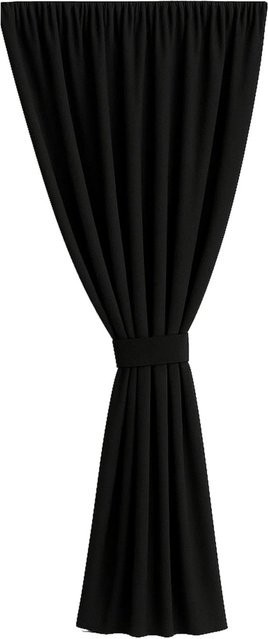 Setgarden Outdoor Vorhang für den Balkon, schwarz, B: 155 cm, H: 200 cm - Bild 1
