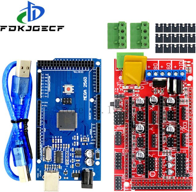 Arduino Mega 2560 R3 und RAMPS 1.4 Controller Kit für 3D-Drucker Reprap Mendel Prusa - Bild 1