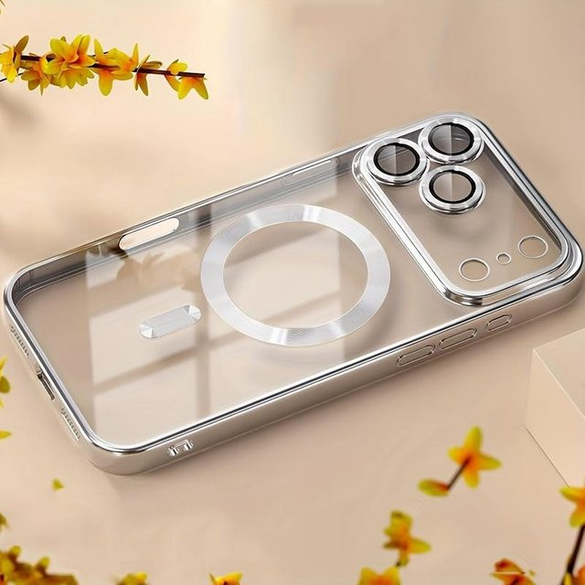 Magnetische transparente Schutzhülle mit Linsenschutz für Apple iPhone 11 bis iPhone 17 Pro Max - Bild 1