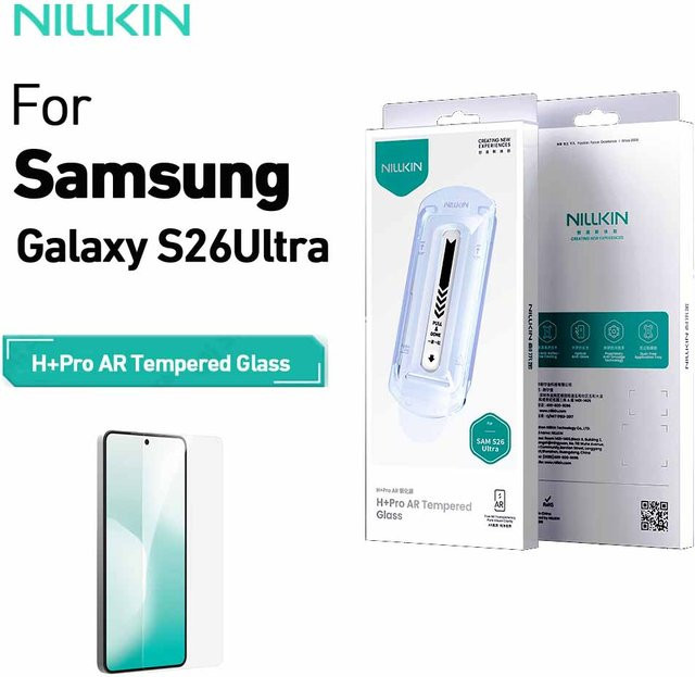 Nillkin H+PRO AR Panzerglas für Samsung Galaxy S26 Ultra, transparent, 9H Härtegrad mit Antireflexbeschichtung und HD Klarheit - Bild 1