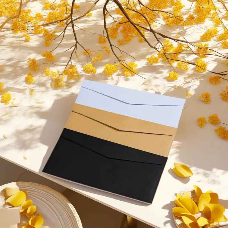 10 Stück selbstklebende Retro-Umschläge aus weißem Kraftpapier im europäischen Stil - Bild 2