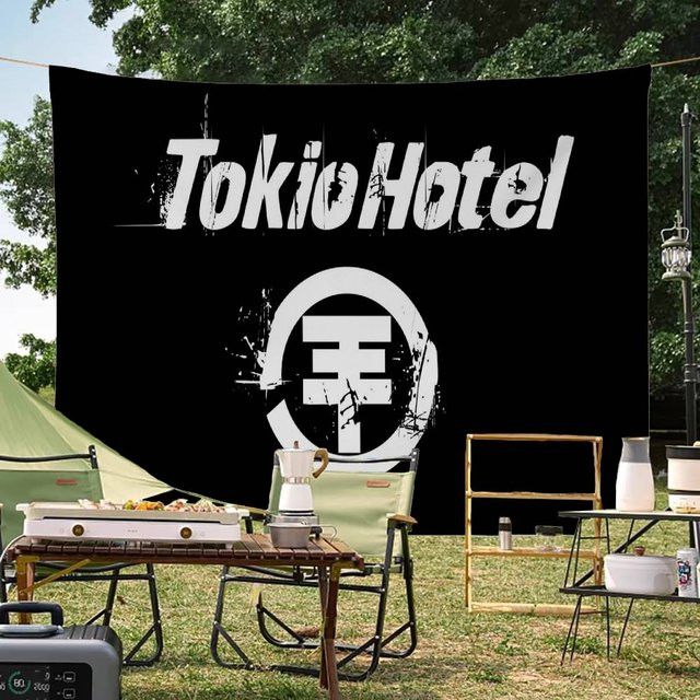 T-Tokio H-Hotel Band Cartoon Wandbehang Science Fiction Banner für dein Zimmer - Bild 1