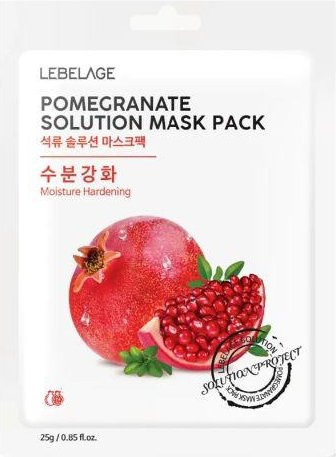 Lebelage Granatapfel Gesichtsmaske, Granatapfelextrakt, 1 Blatt - Bild 1