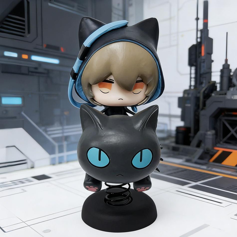 APEX-TOYS Arknights Happy Shake Phantom Q-Version Schaukelnde Musik Anime Figur PVC Modell 3-6 Jahre - Bild 3