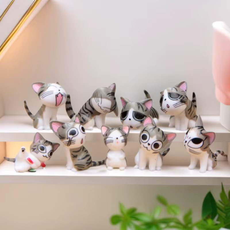 52TOYS Käse-Katzen-Figurenset, Modell-Spielzeug, 9-teiliges Set - Bild 2