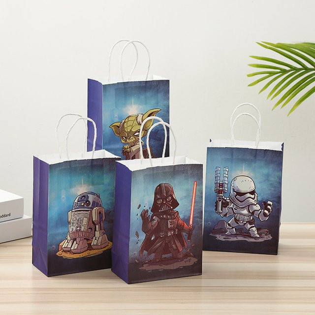 Star Wars Kraftpapier-Geschenktüte für Süßigkeiten und Geburtstagsgeschenke in Mehrfarbig - Bild 1
