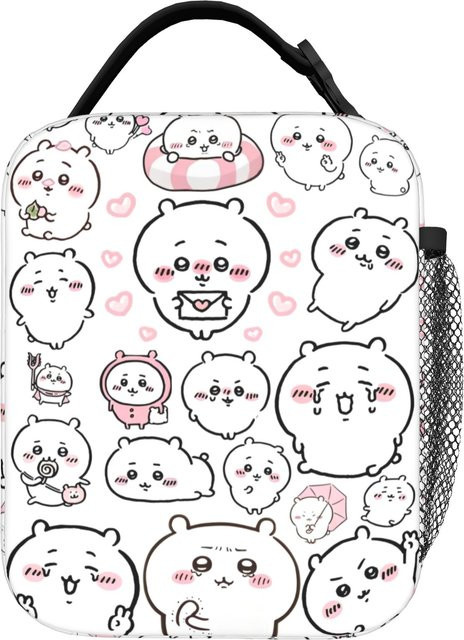 Bandai Chiikawa Cartoon Isolierte Lunchtasche in Weiß - Bild 1