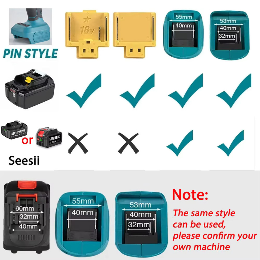 Seesii Lithium-Ionen-Akku für Makita 18 V, wiederaufladbar, Kapazität wählbar zwischen 2,0 Ah, 4,0 Ah und 5,0 Ah - Bild 1