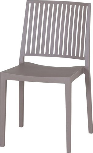 SIENA GARDEN Stapelstuhl LANE in Taupe-Beige aus Polypropylen, UV-beständig - Bild 1