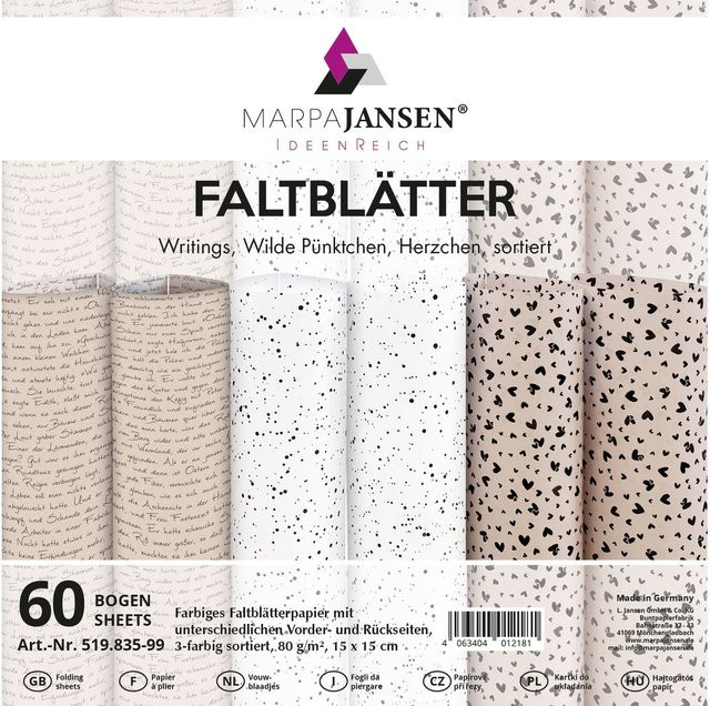MarpaJansen Faltblätter With Love in Beige und Multicolour - Bild 1