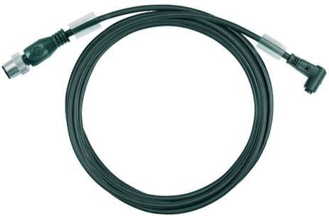 Weidmüller Sensor-Aktor-Steckverbinder M12 konfektioniert, Stecker gerade und Buchse gewinkelt, grün, 3,00 m - Bild 1
