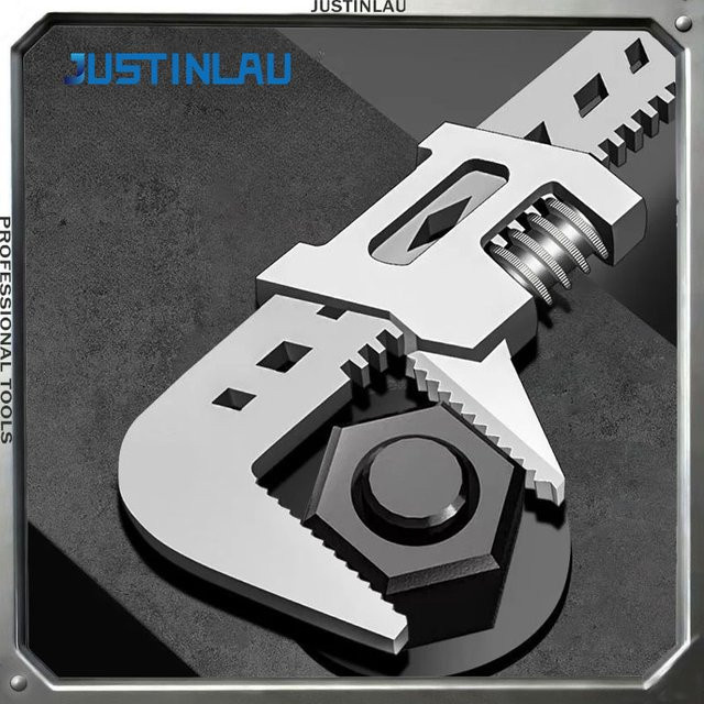 Multifunktionaler F-Typ verstellbarer Schraubenschlüssel von JUSTINLAU als Rohrbreitenklemme und Wartungswerkzeug - Bild 1