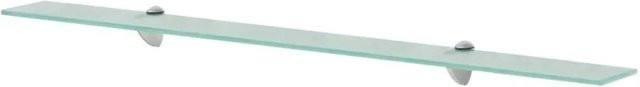 vidaXL Schweberegal aus Glas und Metall, transparent, B/T/H: 100 x 10 x 15 cm - Bild 1