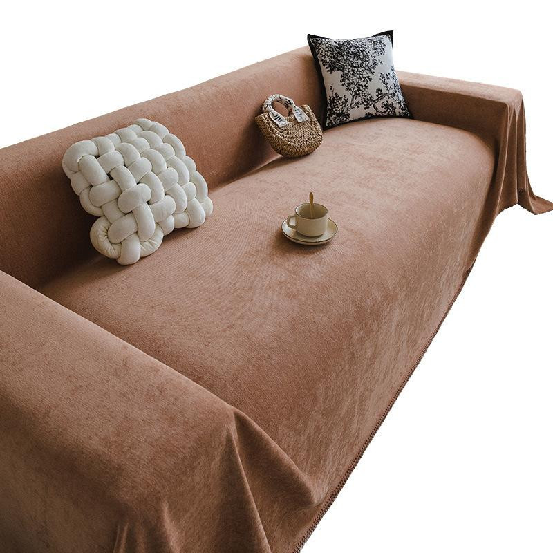 Wucifang Bags Sofabezug aus Baumwolle und Leinen in Braun, einteilig, universell passend, B/T: 180 x 130 cm - Bild 2