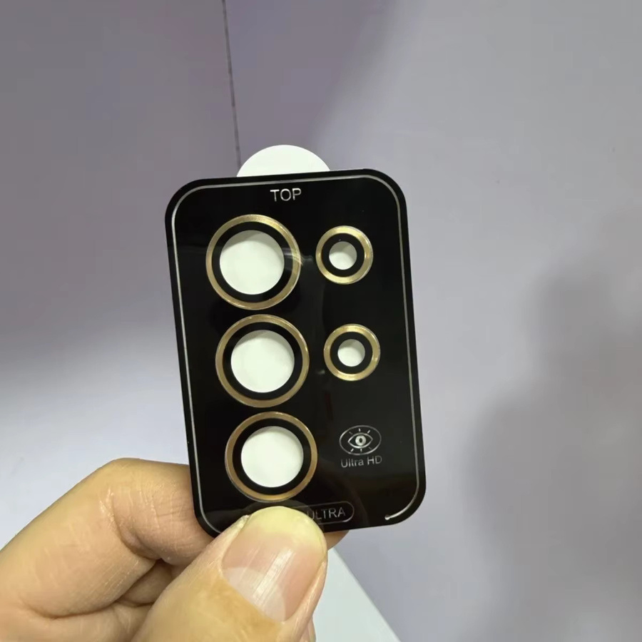 Samsung Kamera Objektiv Schutz Ring aus Metall und gehärtetem Glas in Gold für S25 S26 Ultra Plus mit Anti-Scratch Schutz - Bild 3