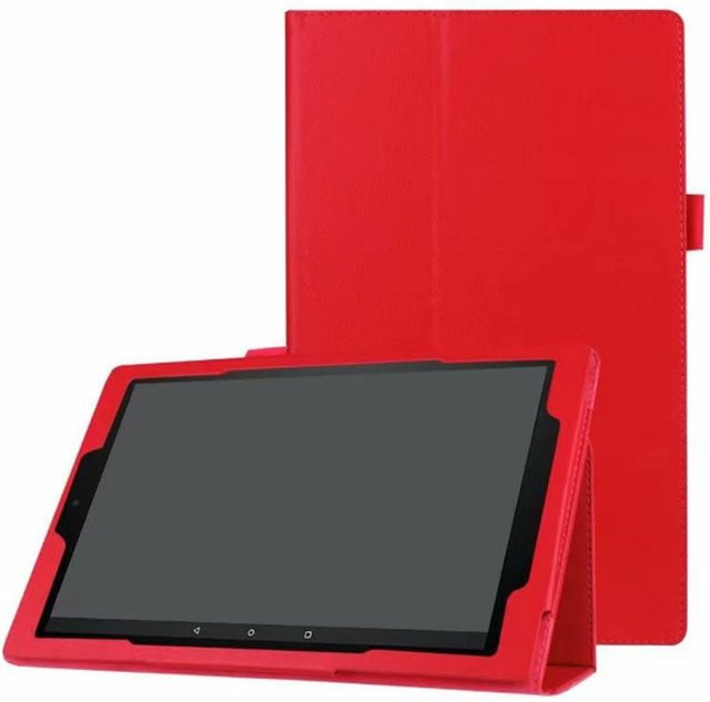 Schutzhülle für Amazon Fire HD 7, HD 8 und HD 8 Plus (2017, 2018, 2020) mit Flip-Funktion und Standfunktion, Rot - Bild 1
