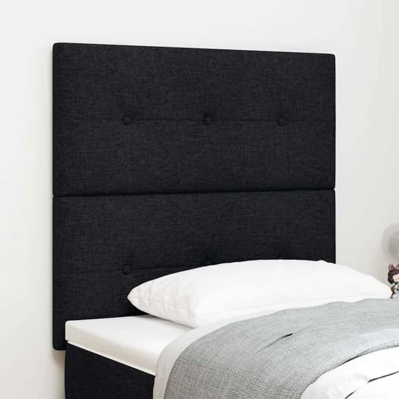 Modernes Kopfteil aus Stoff in Schwarz von vidaxl, Breite: 80 cm - Bild 1