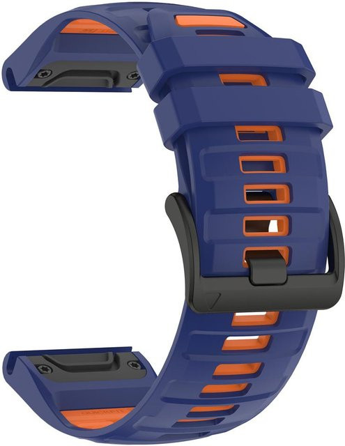 QuickFit Uhrenarmband Silikon, 22 mm, blue, Unisex - Bild 1