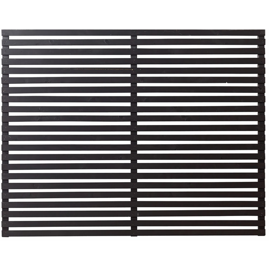 Plus Sichtschutzzaun Tokyo aus Nadelholz in Schwarz, semi-transparent, B/H: 140 x 180 cm - Bild 2