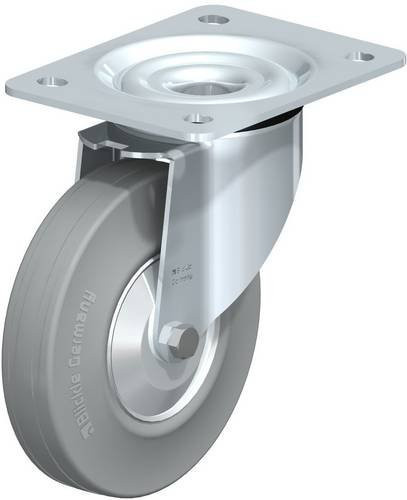 Blickle Lenkrolle L-V 140R-SG-FA in Grau, verzinkter Stahl, Rad-Durchmesser: 140 mm, Tragfähigkeit: 115 kg - Bild 1