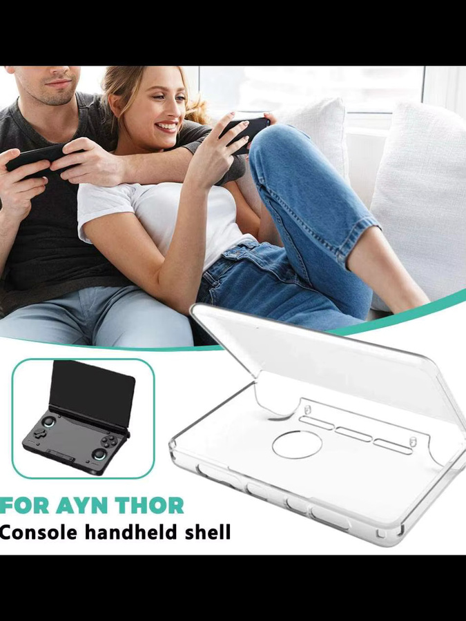 Transparente TPU-Schutzhülle für AYN THOR Dual Screen Flip Game Console inklusive Tasche - Bild 6