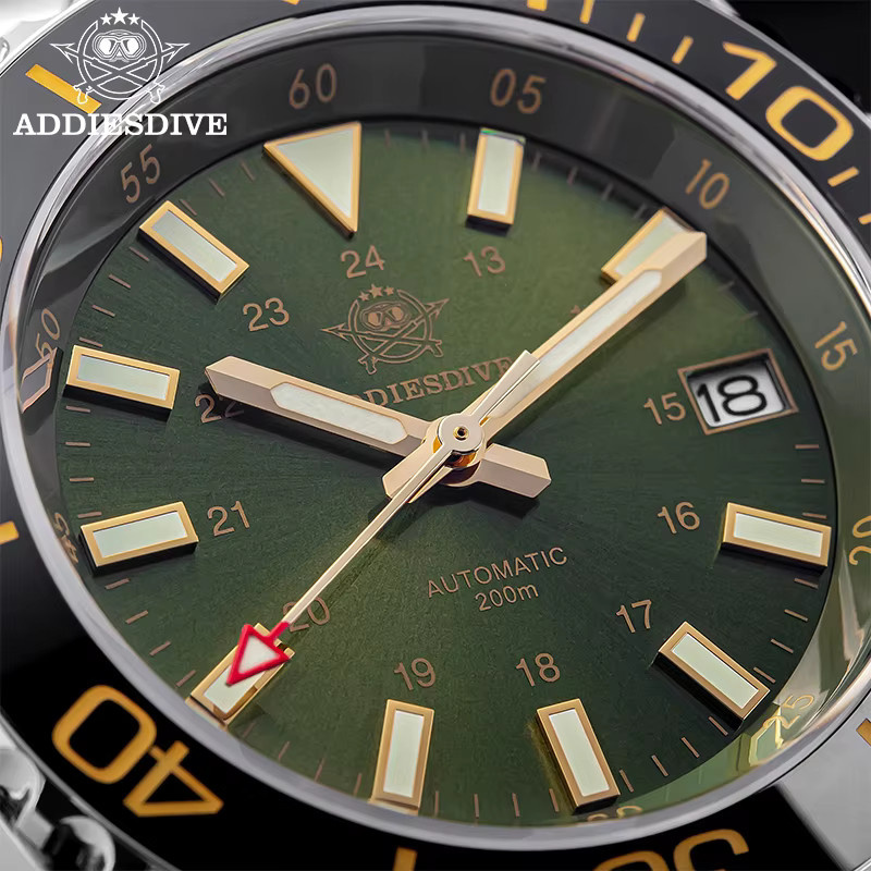 ADDIESDIVE Taucheruhr, Automatik, Edelstahl, Saphirglas, Keramik, Herren - Bild 2