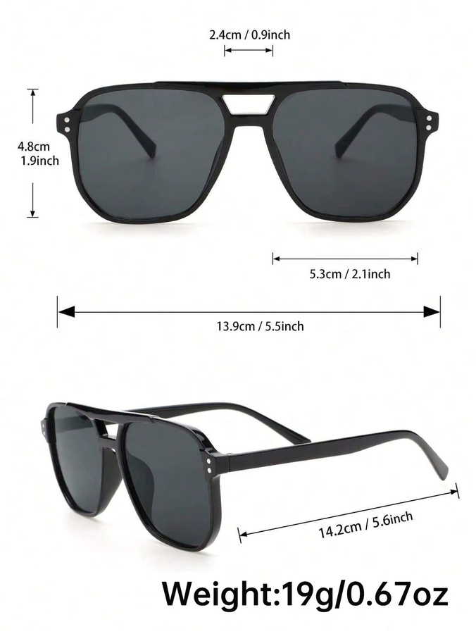Fairmarry Korrektionsbrille, Unisex, Vollrand, Square, Kunststoff, black - Bild 6
