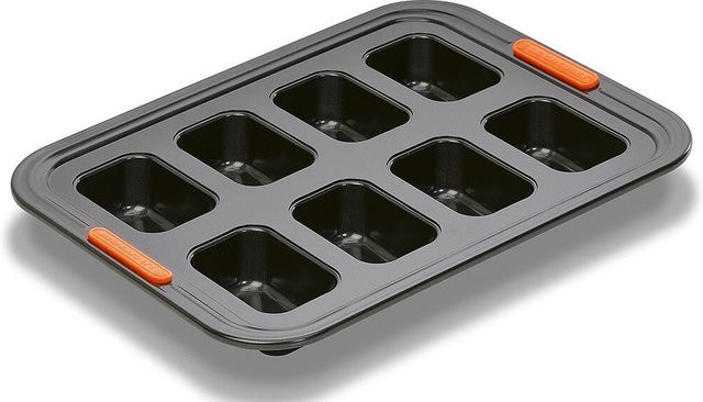 Le Creuset Muffin-Backform aus Carbonstahl mit Antihaftbeschichtung, Schwarz, 8er-Set - Bild 1