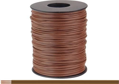No Name Litze 2 x 0,08 mm² Braun 100 m - Bild 1