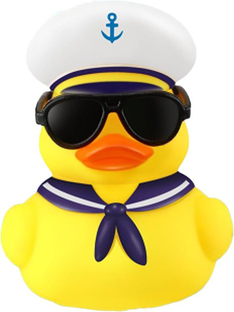 BXA Gummienten mit Sonnenbrille, Kreuzfahrt-Enten, gelbe Enten, 1-teiliges Set - Bild 1