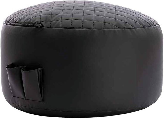 Gamewarez Gaming Sitzsack Onyx Morph in Schwarz aus Leder mit abnehmbarem Bezug - Bild 1