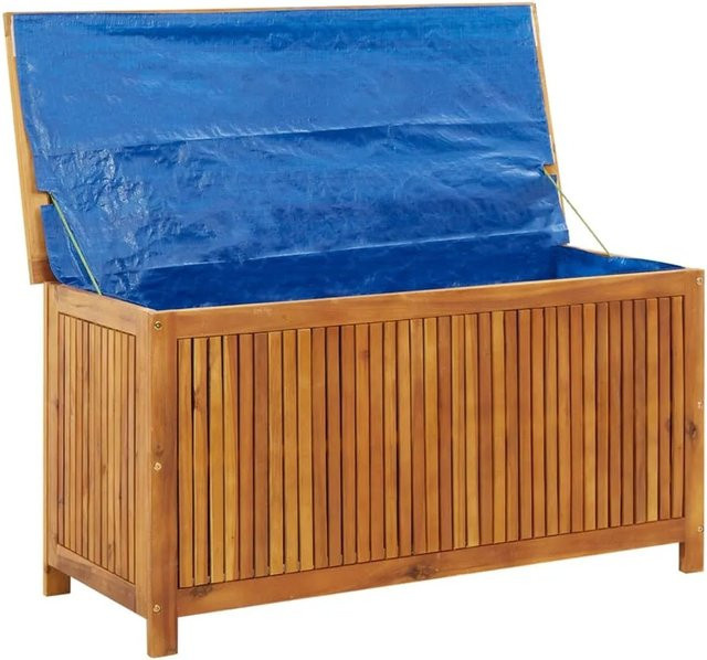 vidaXL Garten-Aufbewahrungsbox aus Akazien-Massivholz in Braun, B/T/H: 113 x 50 x 58 cm - Bild 1