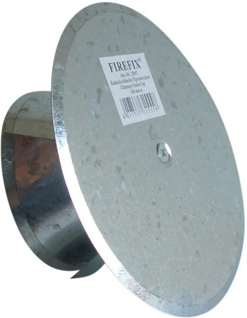 Firefix Kaminlochdeckel aus Kunststoff in Silber - Bild 1
