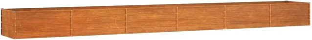 vidaXL Hochbeet aus Cortenstahl in Braun, B/T/H: 600 x 80 x 45 cm - Bild 1