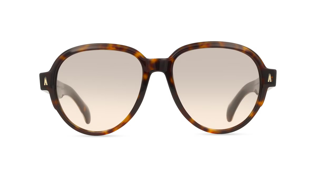 Moncler ME6005 SWANSPAN Sonnenbrille, Pilot, Vollrand, Acetat, Unisex, braun - Bild 1